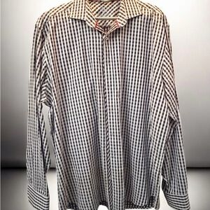 Bugatchi Monochrome Checkered Shirt